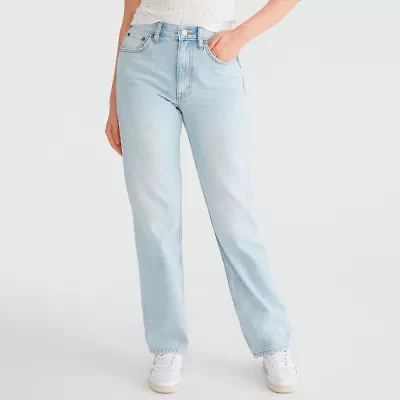 AEROPOSTALE Juniors Womens Highest Rise Relaxed Fit Jean