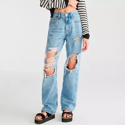AEROPOSTALE. Juniors Womens High Rise Loose Fit Jean