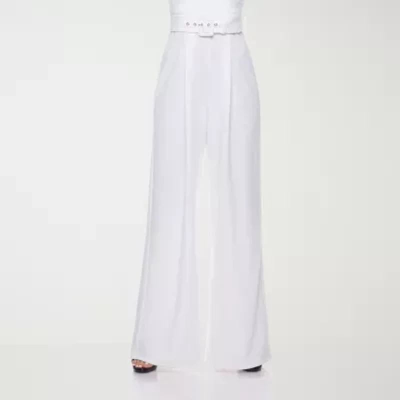 Premier Amour Womens Halter Neck Sleeveless Belted Jumpsuit