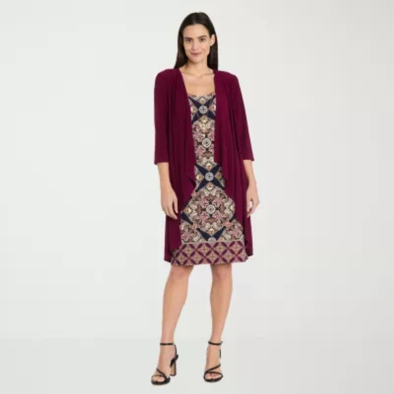 R & M Richards Womens Jacket Dress Petite