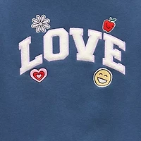 Okie Dokie Toddler & Little Girls Crew Neck Long Sleeve Fleece Sweatshirt
