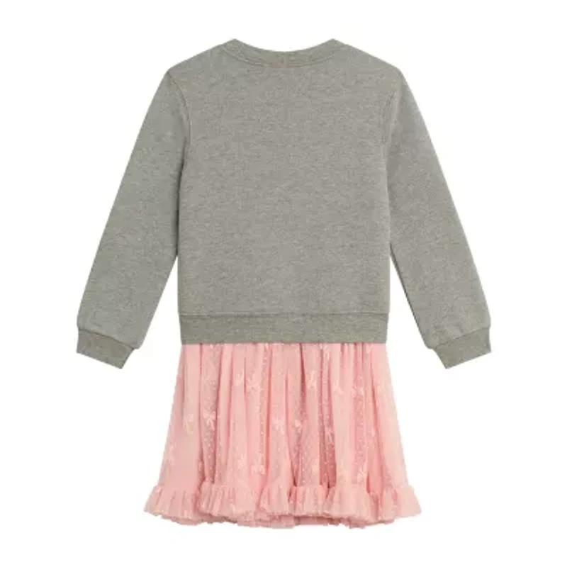 Knit Works Little Girls Short Sleeve Dress Set