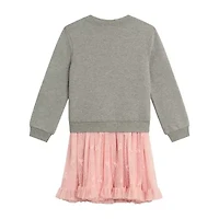 Knit Works Little Girls Short Sleeve Dress Set