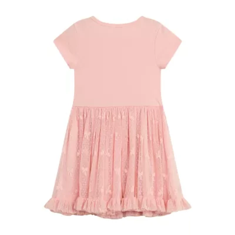 Knit Works Little Girls Short Sleeve Dress Set