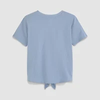 PUMA Big Kid Girls Crew Neck Short Sleeve Regular Fit Graphic T-Shirt