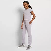 PUMA Big Kid Girls Round Neck Short Sleeve Regular Fit Graphic T-Shirt