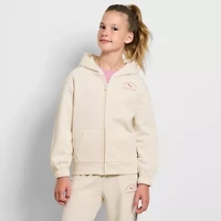 PUMA Big Kid Girls Long Sleeve Fleece Zipper Active Hoodie