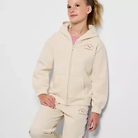 PUMA Big Kid Girls Long Sleeve Fleece Zipper Active Hoodie