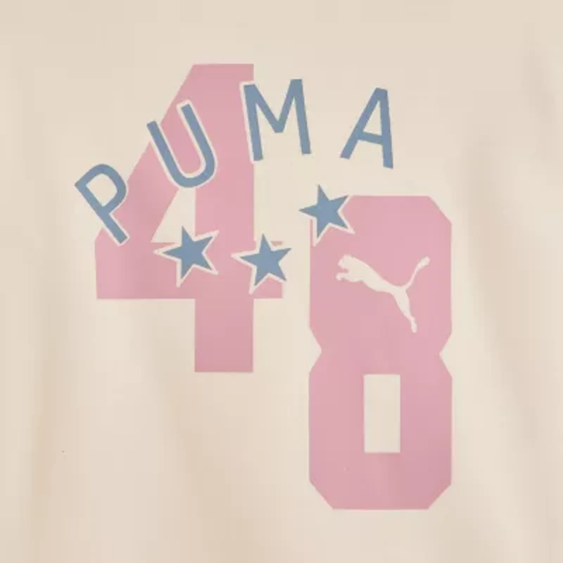 PUMA Big Kid Girls Long Sleeve Fleece Zipper Active Hoodie