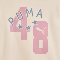 PUMA Big Kid Girls Long Sleeve Fleece Zipper Active Hoodie