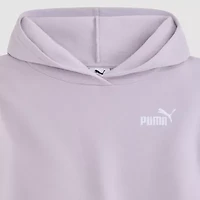 PUMA Big Kid Girls Long Sleeve Fleece Hoodie