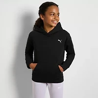 PUMA Big Kid Girls Long Sleeve Fleece Hoodie