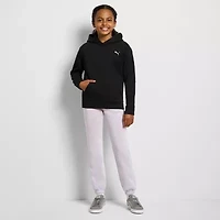 PUMA Big Kid Girls Long Sleeve Fleece Hoodie