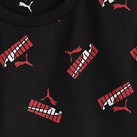 PUMA Big Kid Boys Crew Neck Short Sleeve Regular Fit Graphic T-Shirt