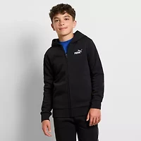 PUMA Big Kid Boys Long Sleeve Fleece Zipper Hoodie