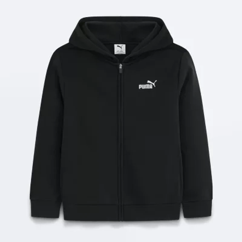 PUMA Big Kid Boys Long Sleeve Fleece Zipper Hoodie