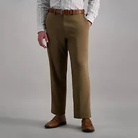 Haggar Cool Right Performance Flex Mens Classic Fit Flat Front Pant