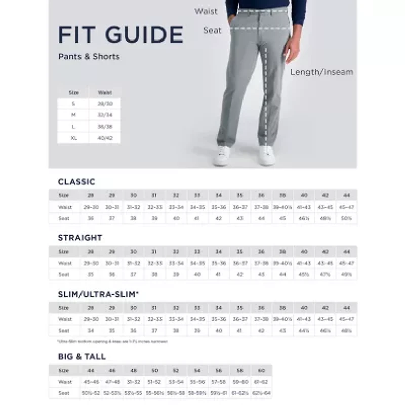 Haggar Modern Stretch Herringbone Mens Flat Front Pant