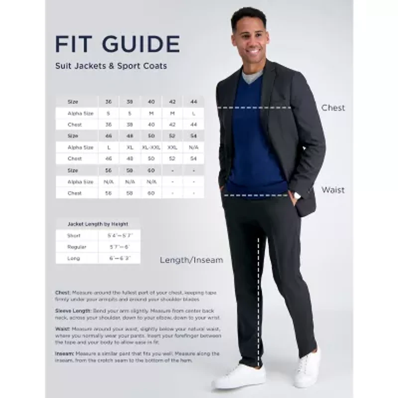 Haggar JMH Prominent Twill Mens Suit Jacket