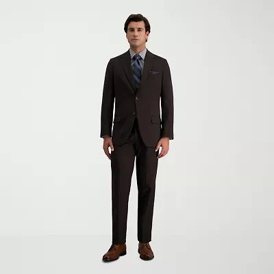 Haggar JMH Prominent Twill Mens Stretch Fabric Flat Front Suit Pant
