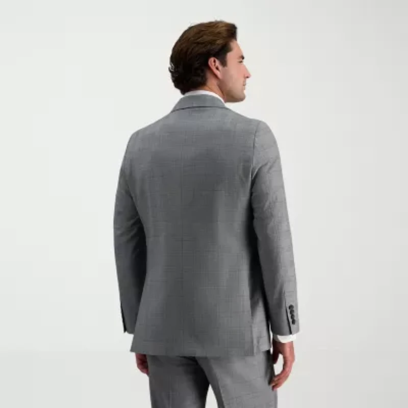 Haggar JMH Tailored Mens Plaid Suit Jacket
