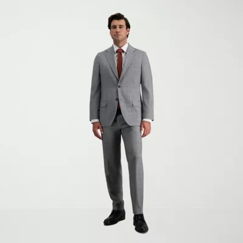 Haggar JMH Tailored Mens Plaid Suit Jacket