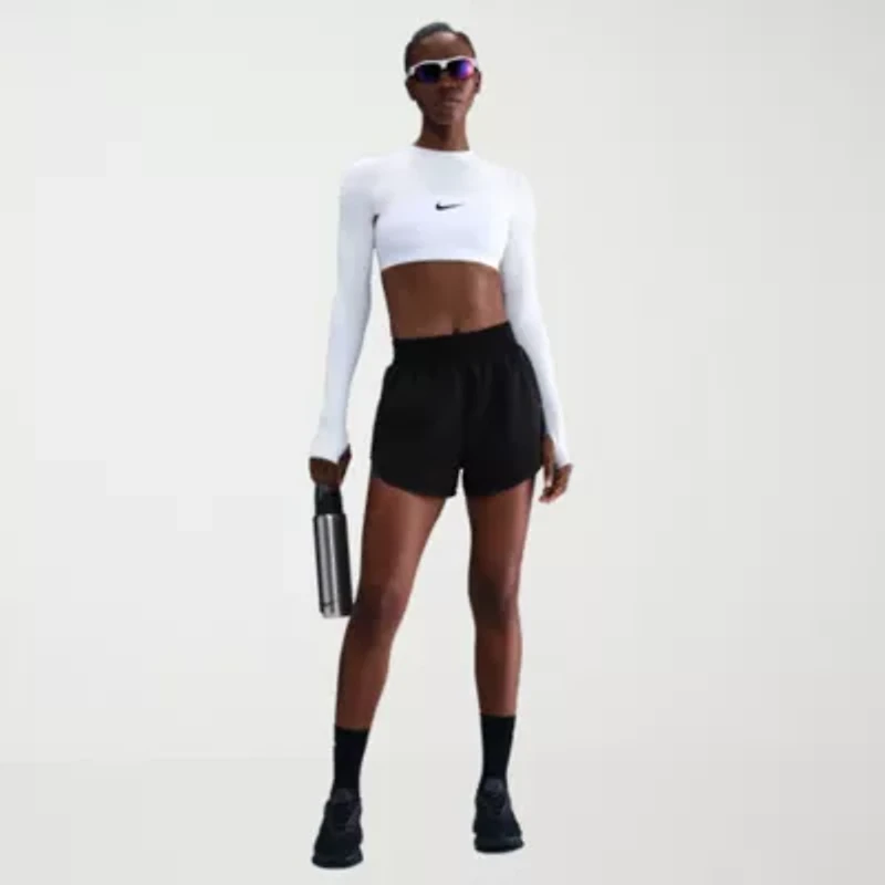 Nike Dri-Fit Juniors Womens High Rise Moisture Wicking Running Short