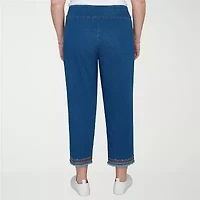 Alfred Dunner El Paso Womens Straight Fit Plus Ankle Pant