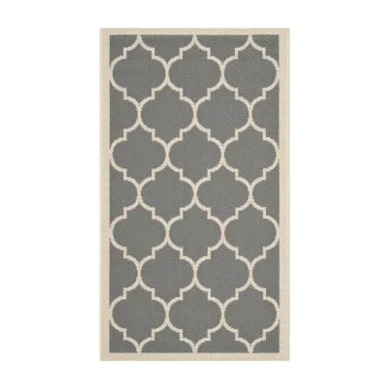 Safavieh Courtyard Collection Amias Geometric Indoor/Outdoor Area Rug