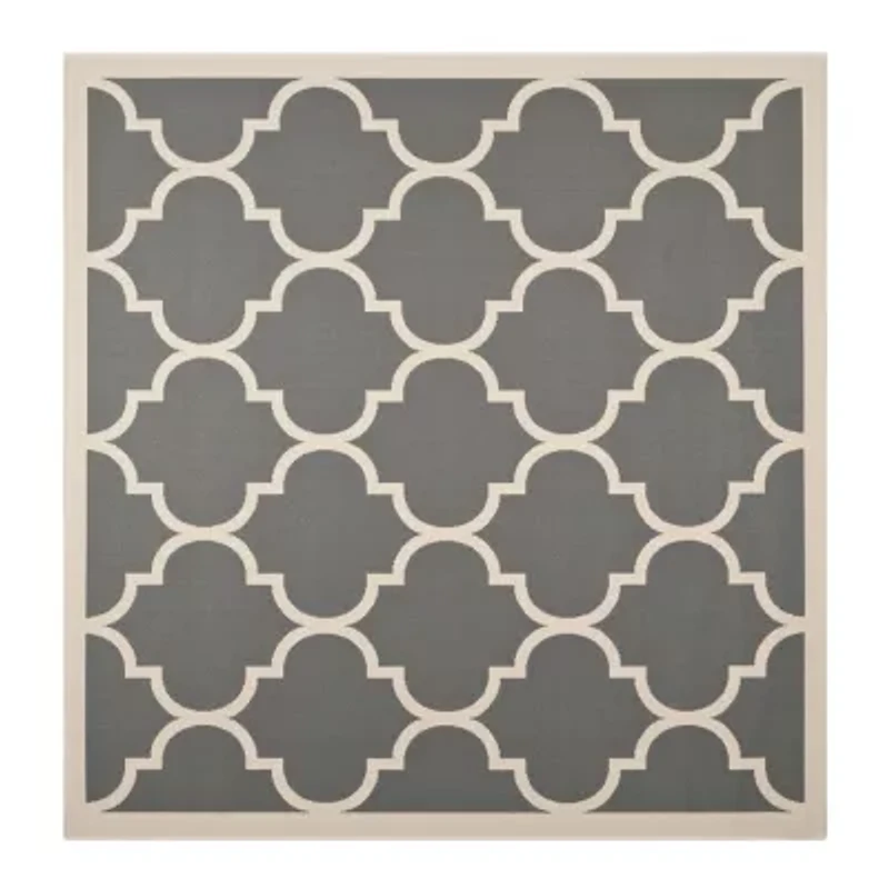 Safavieh Courtyard Collection Amias Geometric Indoor/Outdoor Square Area Rug