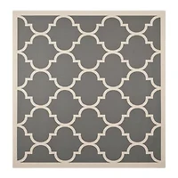 Safavieh Courtyard Collection Amias Geometric Indoor/Outdoor Square Area Rug