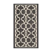 Safavieh Courtyard Collection Ariana Oriental Indoor/Outdoor Area Rug