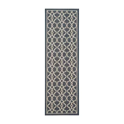 Safavieh Courtyard Collection Ariana Oriental Indoor/Outdoor Runner Rug