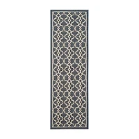Safavieh Courtyard Collection Ariana Oriental Indoor/Outdoor Runner Rug