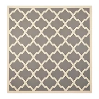Safavieh Courtyard Collection Bailey Geometric Indoor/Outdoor Square Area Rug