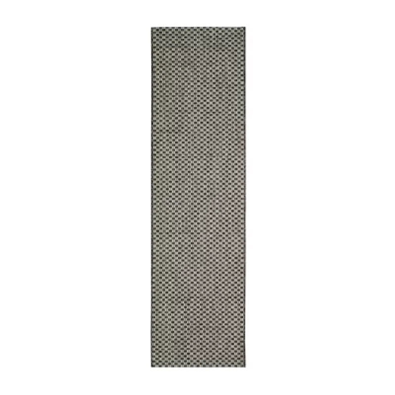 Safavieh Courtyard Collection Blanca Geometric Indoor/Outdoor Runner Rug