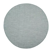 Safavieh Courtyard Collection Blanca Geometric Indoor/Outdoor Round Area Rug