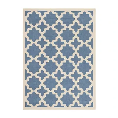 Safavieh Courtyard Collection Bokhara Geometric Indoor/Outdoor Area Rug