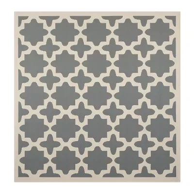 Safavieh Courtyard Collection Bokhara Geometric Indoor/Outdoor Square Area Rug