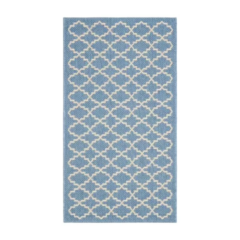 Safavieh Courtyard Collection Bora Geometric Indoor/Outdoor Area Rug