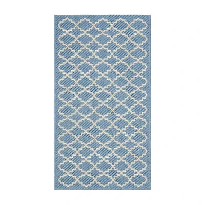 Safavieh Courtyard Collection Bora Geometric Indoor/Outdoor Area Rug
