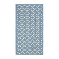 Safavieh Courtyard Collection Bora Geometric Indoor/Outdoor Area Rug