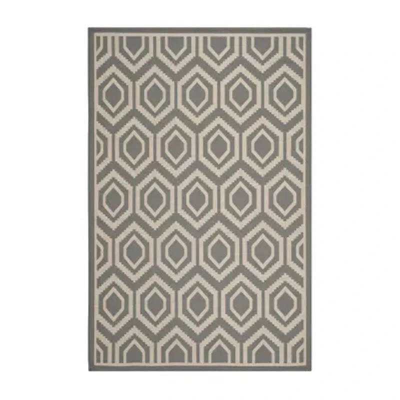 Safavieh Courtyard Collection Carmella Geometric Indoor/Outdoor Area Rug