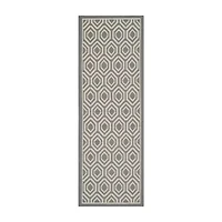 Safavieh Courtyard Collection Carmella Geometric Indoor/Outdoor Runner Rug
