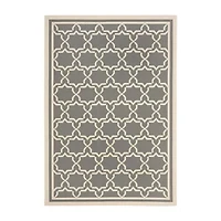 Safavieh Courtyard Collection Caymen Oriental Indoor/Outdoor Area Rug