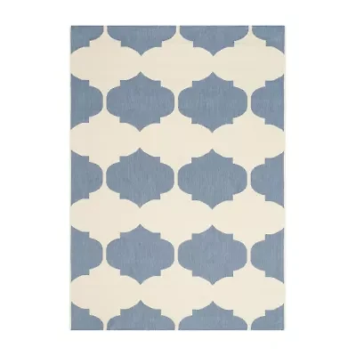 Safavieh Courtyard Collection Celina Geometric Indoor/Outdoor Area Rug