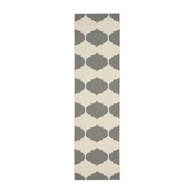 Safavieh Courtyard Collection Celina Geometric Indoor/Outdoor Runner Rug