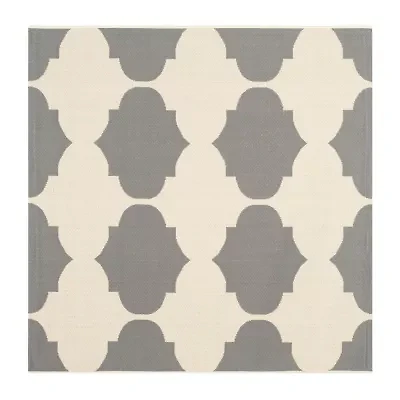 Safavieh Courtyard Collection Celina Geometric Indoor/Outdoor Square Area Rug