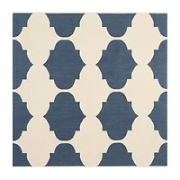 Safavieh Courtyard Collection Celina Geometric Indoor/Outdoor Square Area Rug