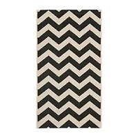 Safavieh Courtyard Collection Cennetig Chevron Indoor/Outdoor Area Rug
